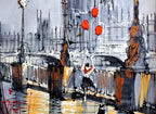 Thameside Pleasures - SOLD by artist Nigel Cooke - Wyecliffe Galleries