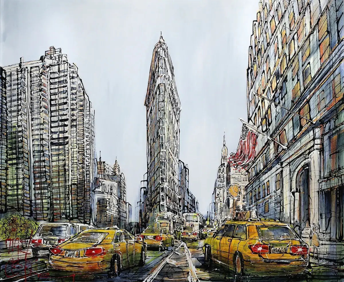 The City that Never Sleeps by artist Nigel Cooke - Wyecliffe Galleries