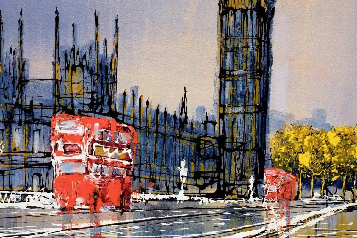 The Commute - SOLD by artist Nigel Cooke - Wyecliffe Galleries