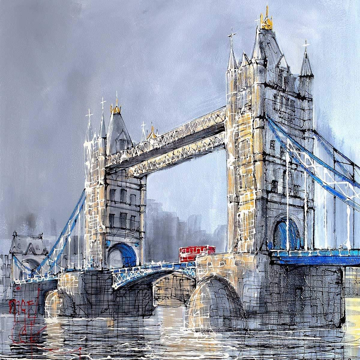 The Gateway to the City - SOLD by artist Nigel Cooke - Wyecliffe Galleries