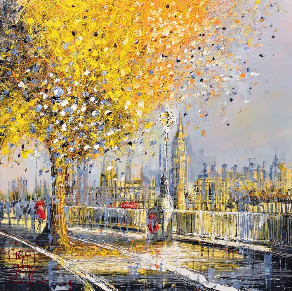The Golden Hour - Original - SOLD by artist Nigel Cooke - Wyecliffe Galleries