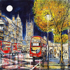 The Night Bus Home - SOLD by artist Nigel Cooke - Wyecliffe Galleries