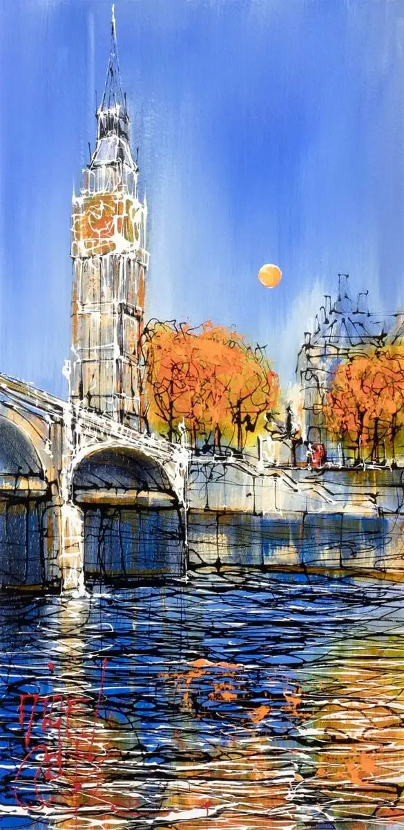 The Timepiece (Big Ben) - SOLD by artist Nigel Cooke - Wyecliffe Galleries
