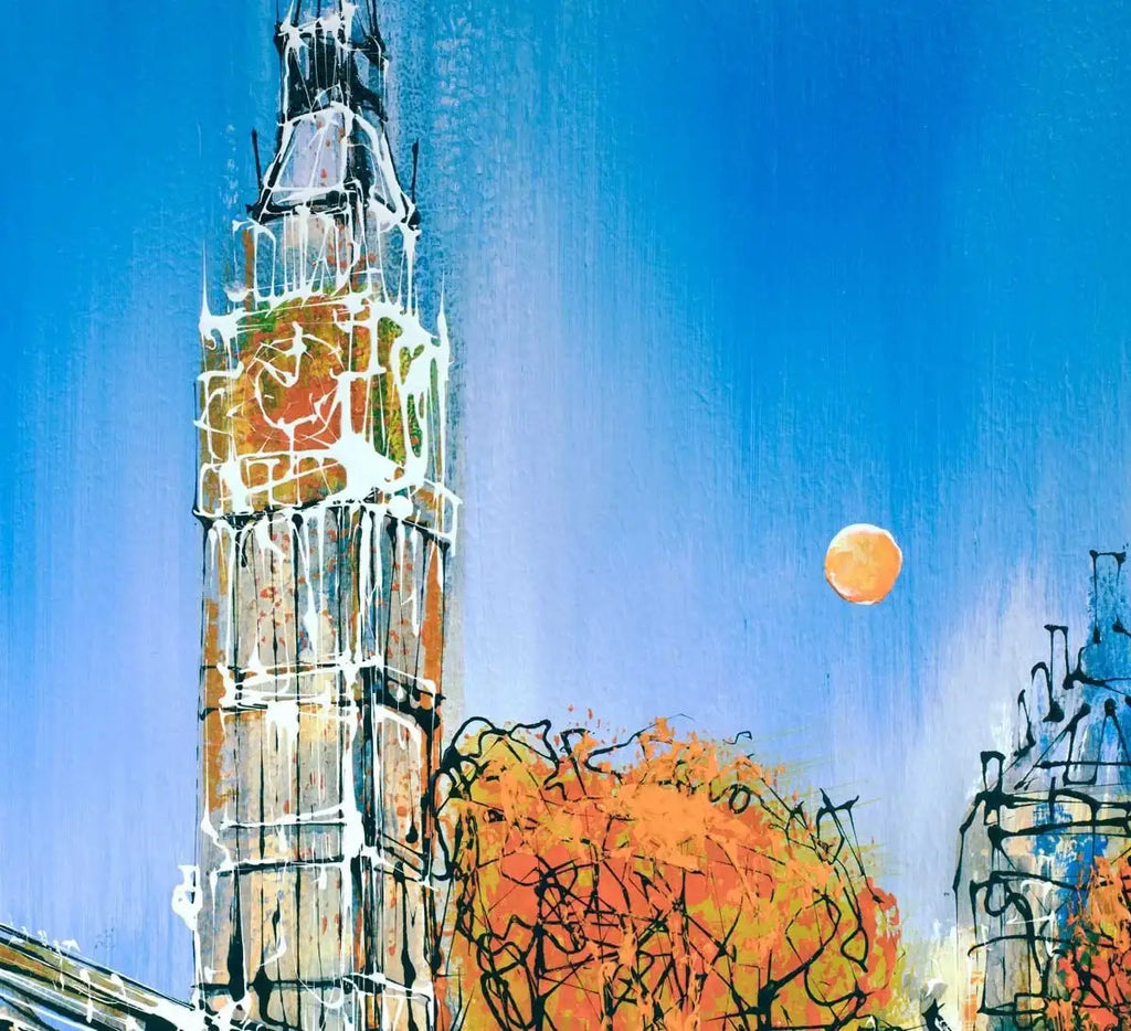 The Timepiece (Big Ben) - SOLD by artist Nigel Cooke - Wyecliffe Galleries