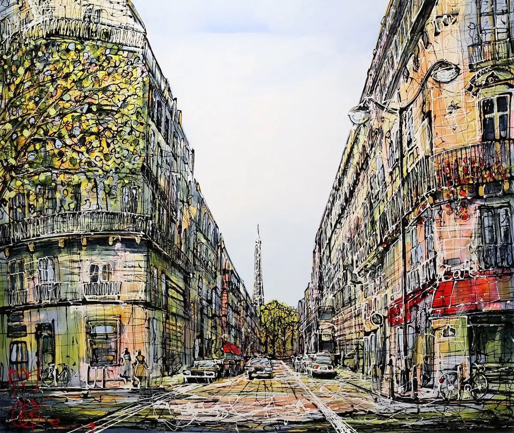 Towards the Tower - SOLD by artist Nigel Cooke - Wyecliffe Galleries