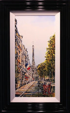 Tree Lined Avenue, Paris - SOLD by artist Nigel Cooke - Wyecliffe Galleries