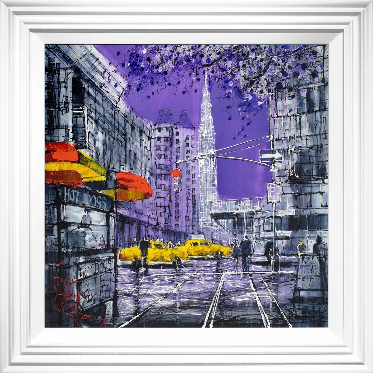 Violet City - Original - SOLD by artist Nigel Cooke - Wyecliffe Galleries