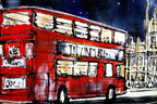 Westminster Bridge at Night - SOLD by artist Nigel Cooke - Wyecliffe Galleries