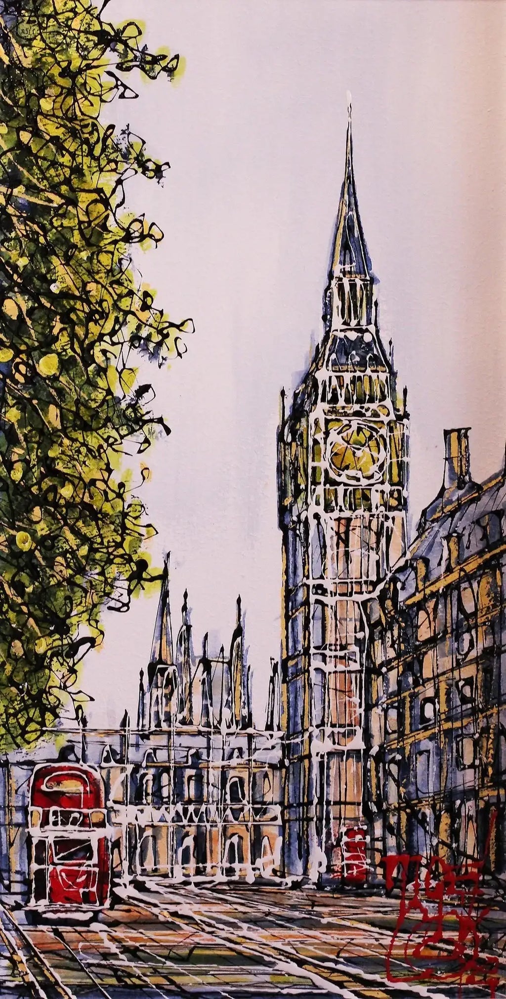 Westminster Spring - SOLD by artist Nigel Cooke - Wyecliffe Galleries