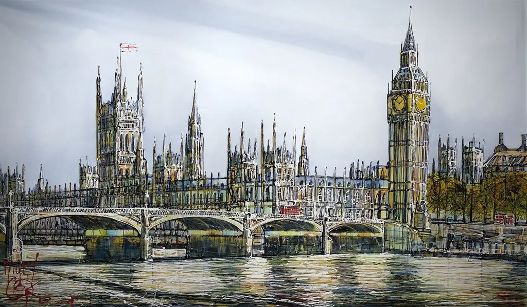 Westminster Views - SOLD by artist Nigel Cooke - Wyecliffe Galleries