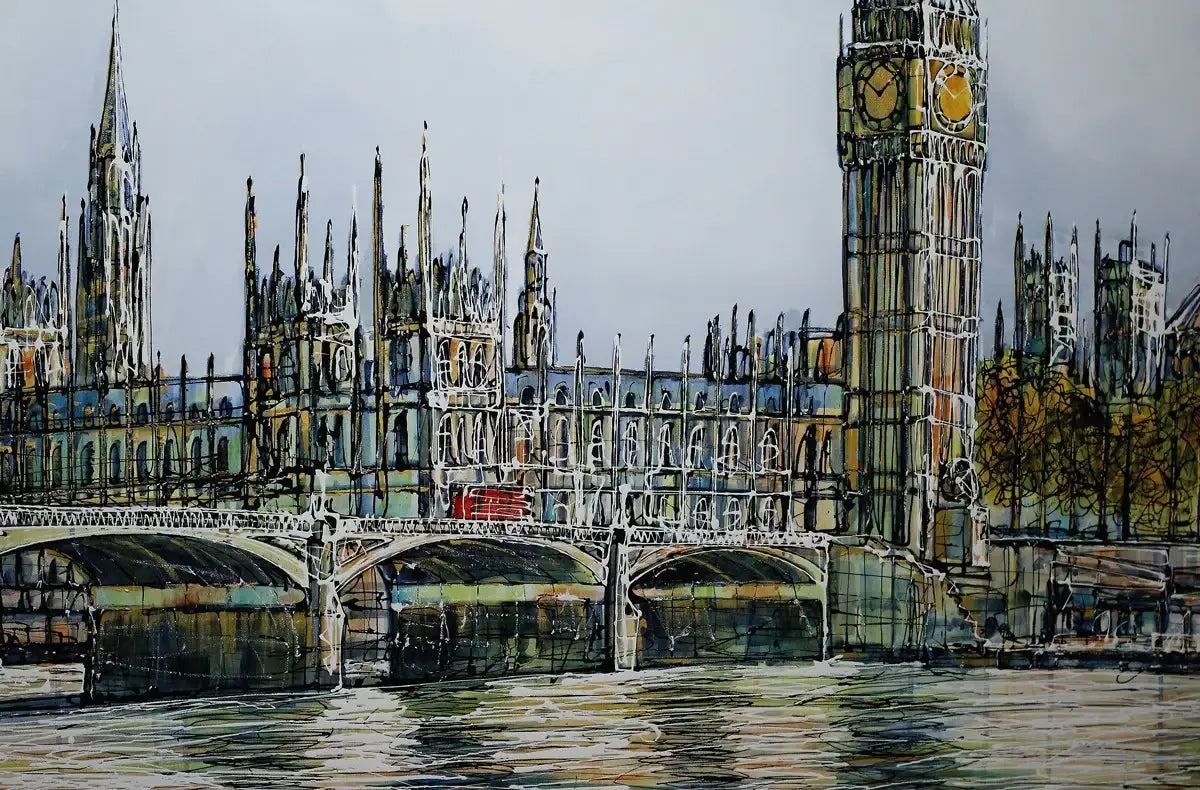 Westminster Views - SOLD by artist Nigel Cooke - Wyecliffe Galleries