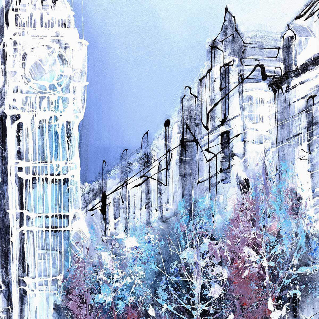 Westminster Winter - Original - SOLD by artist Nigel Cooke - Wyecliffe Galleries