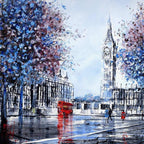 Winter City - SOLD by artist Nigel Cooke - Wyecliffe Galleries