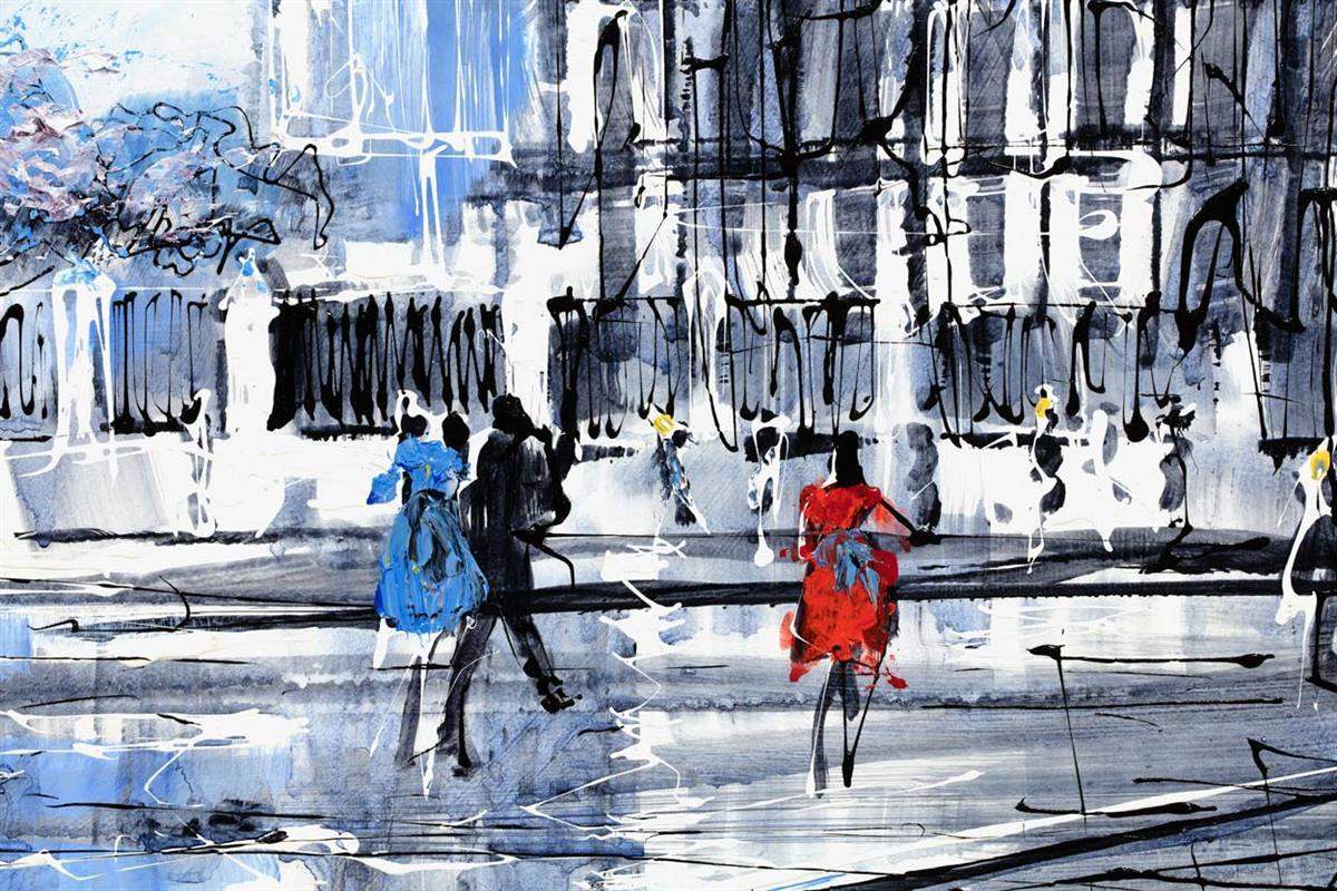 Winter City - SOLD by artist Nigel Cooke - Wyecliffe Galleries