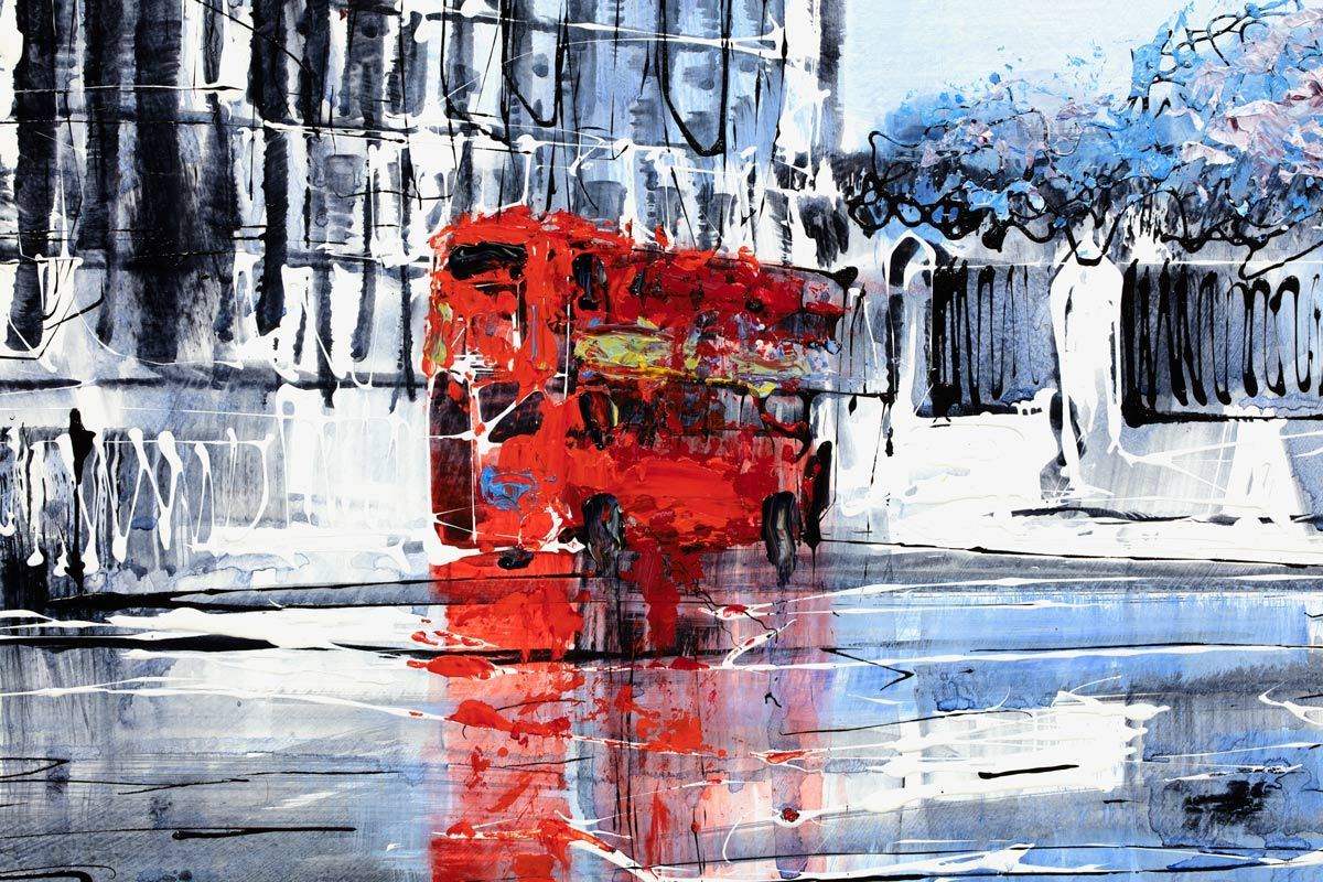 Winter City - SOLD by artist Nigel Cooke - Wyecliffe Galleries