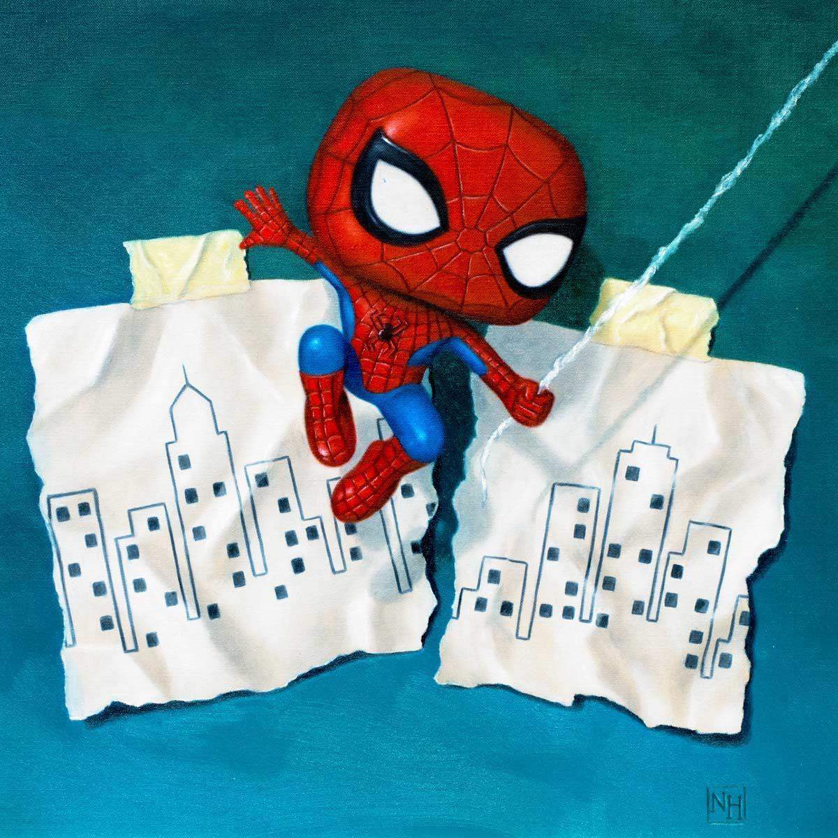 Swing Into Action - Original - SOLD by artist Nigel Humphries - Wyecliffe Galleries