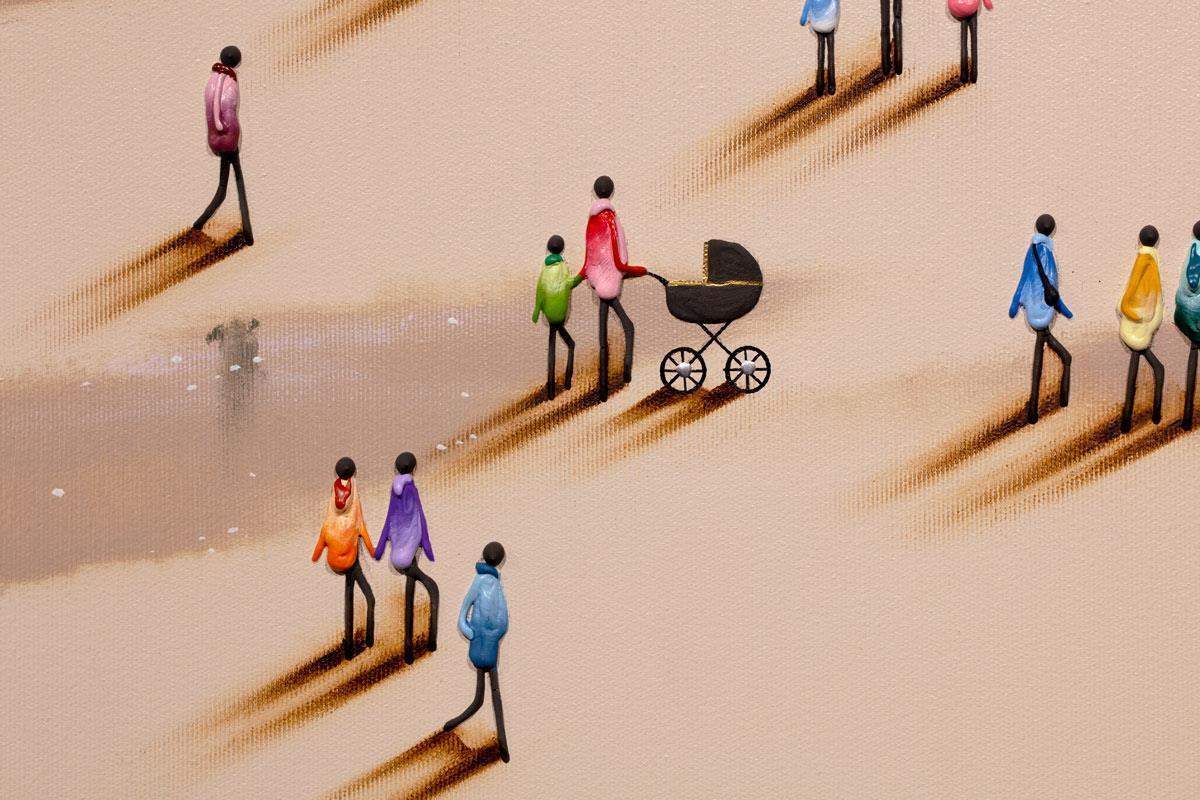 Dancing Waves - SOLD by artist Nina Miro - Wyecliffe Galleries