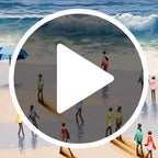 Rough Waters - SOLD by artist Nina Miro - Wyecliffe Galleries