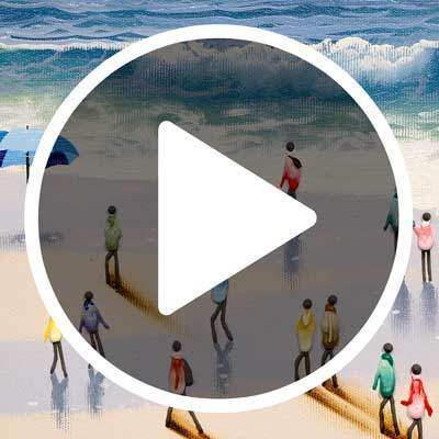 Rough Waters - SOLD by artist Nina Miro - Wyecliffe Galleries