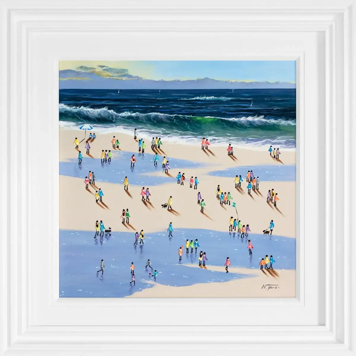 Beachcombers - SOLD by artist Nuria Miro - Wyecliffe Galleries