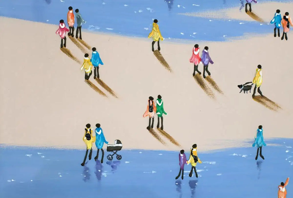 Beachcombers - SOLD by artist Nuria Miro - Wyecliffe Galleries