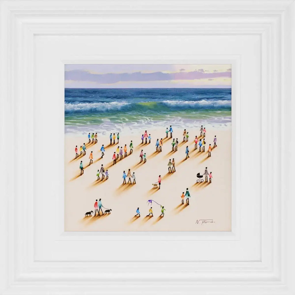 Holidaymakers - Original - SOLD by artist Nuria Miro - Wyecliffe Galleries