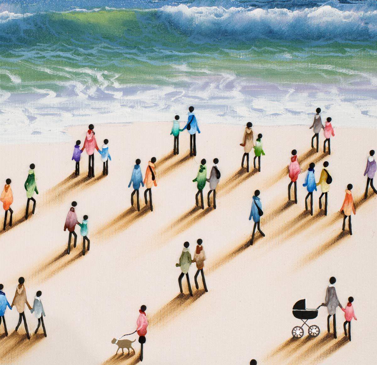 Holidaymakers - Original - SOLD by artist Nuria Miro - Wyecliffe Galleries