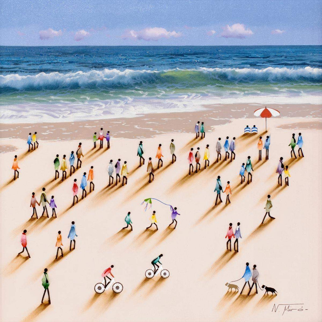 Sunny Surf - Original - SOLD by artist Nuria Miro - Wyecliffe Galleries