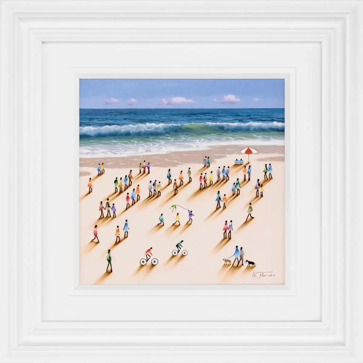 Sunny Surf - Original - SOLD by artist Nuria Miro - Wyecliffe Galleries