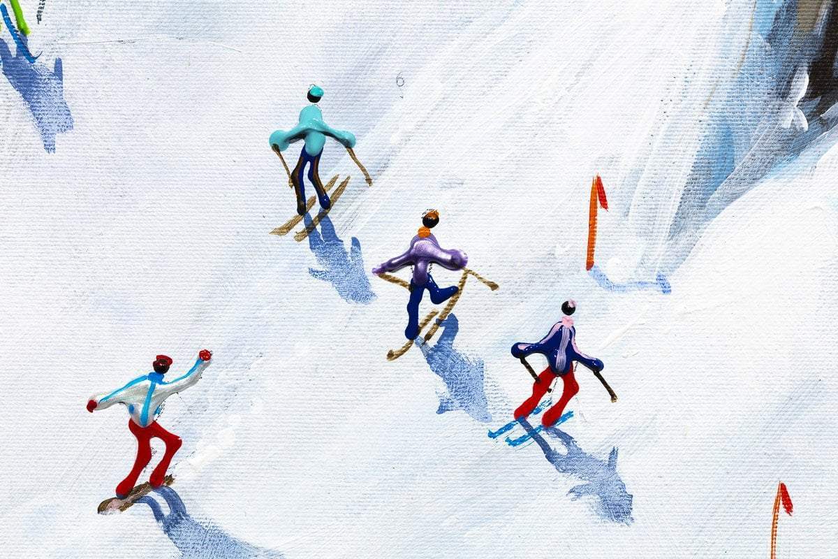 A Race to the Bottom - Original - SOLD by artist Paola Cassais - Wyecliffe Galleries