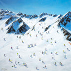 A Race to the Bottom - Original - SOLD by artist Paola Cassais - Wyecliffe Galleries