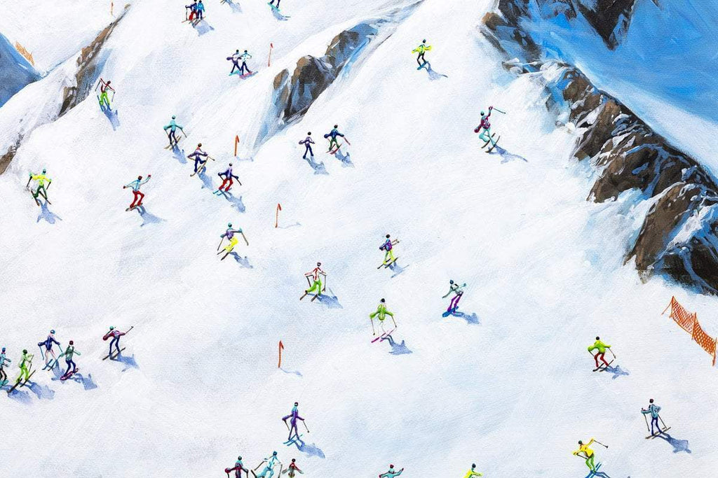 A Race to the Bottom - Original - SOLD by artist Paola Cassais - Wyecliffe Galleries