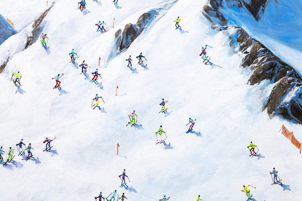 A Race to the Bottom - Original - SOLD by artist Paola Cassais - Wyecliffe Galleries