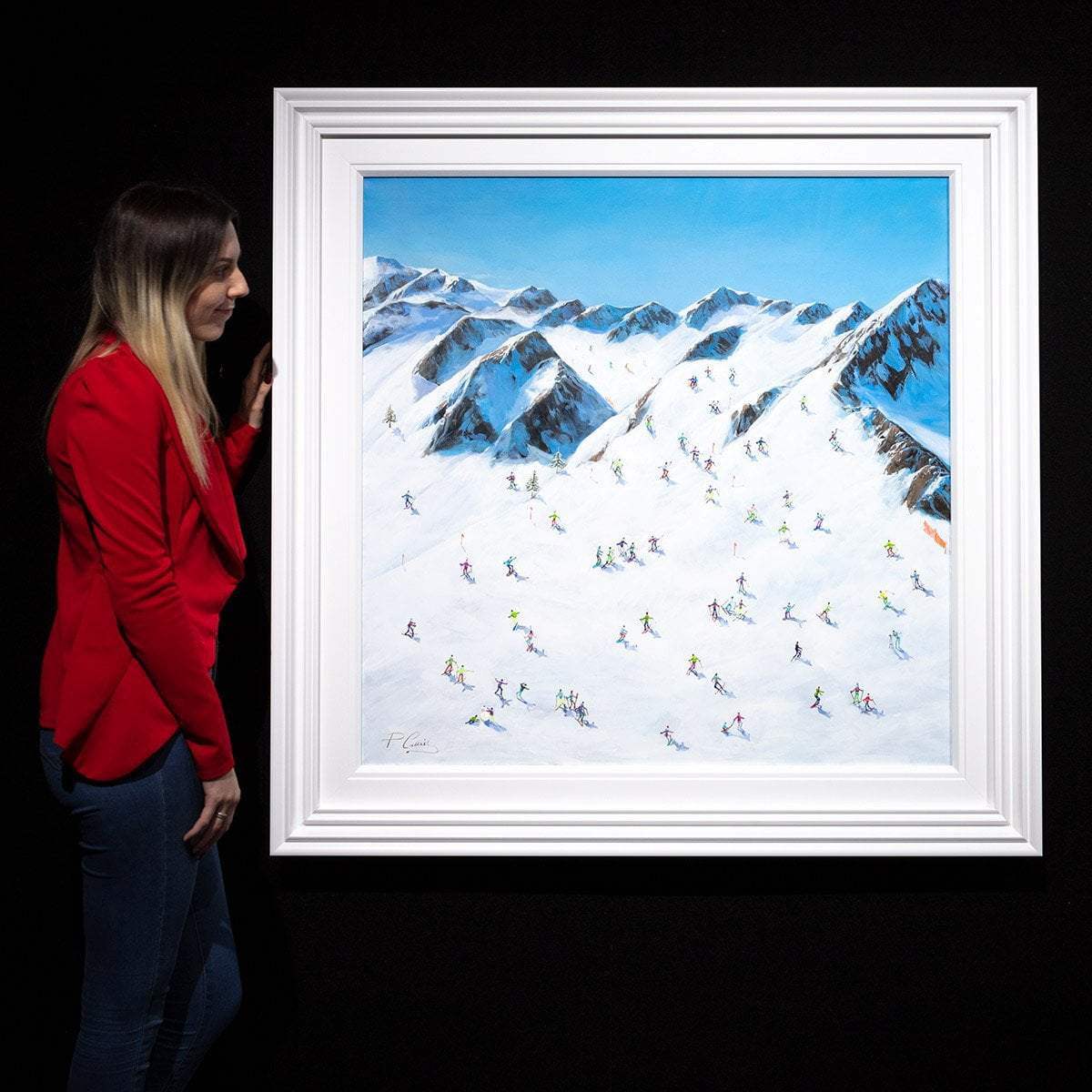 A Race to the Bottom - Original - SOLD by artist Paola Cassais - Wyecliffe Galleries