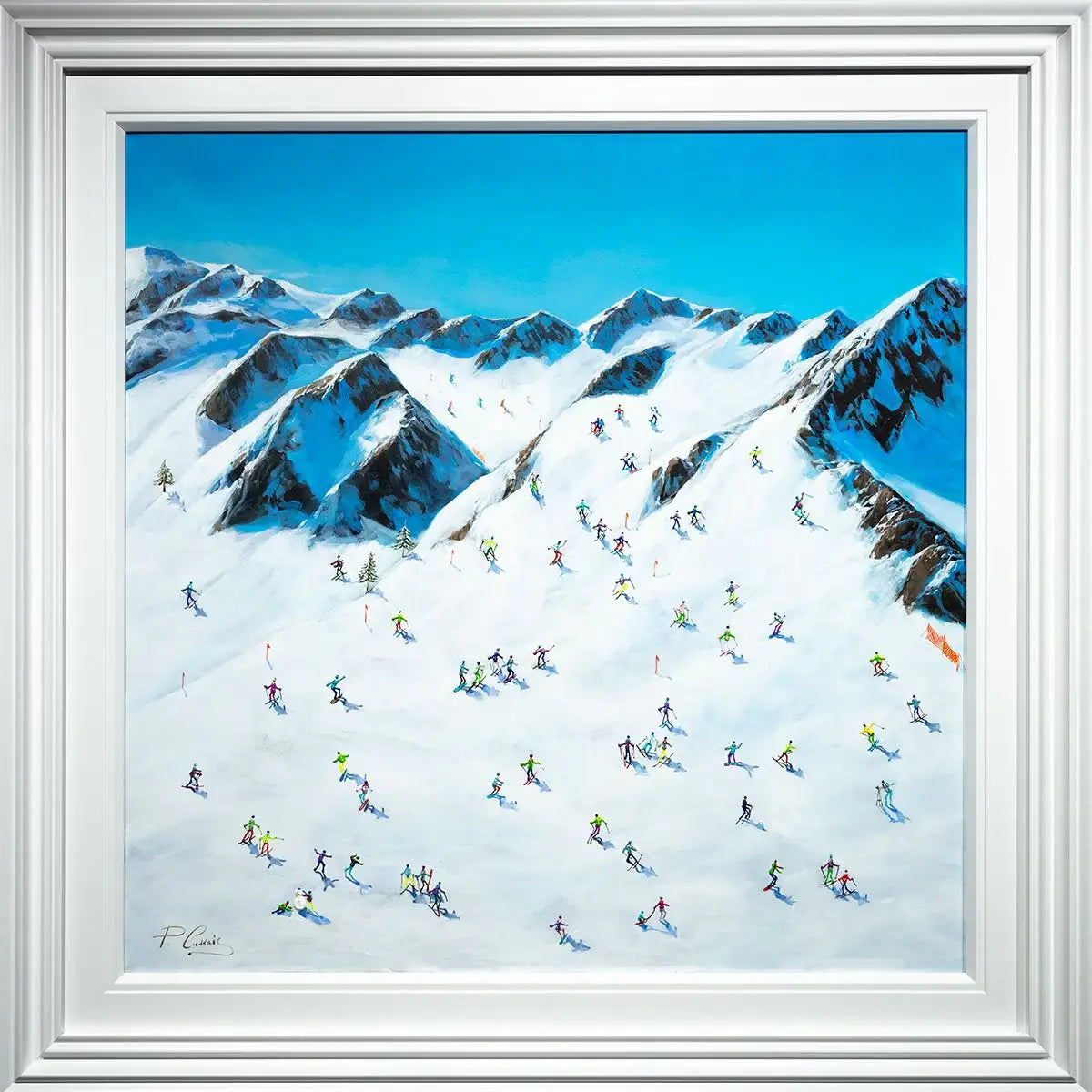 A Race to the Bottom - Original - SOLD by artist Paola Cassais - Wyecliffe Galleries