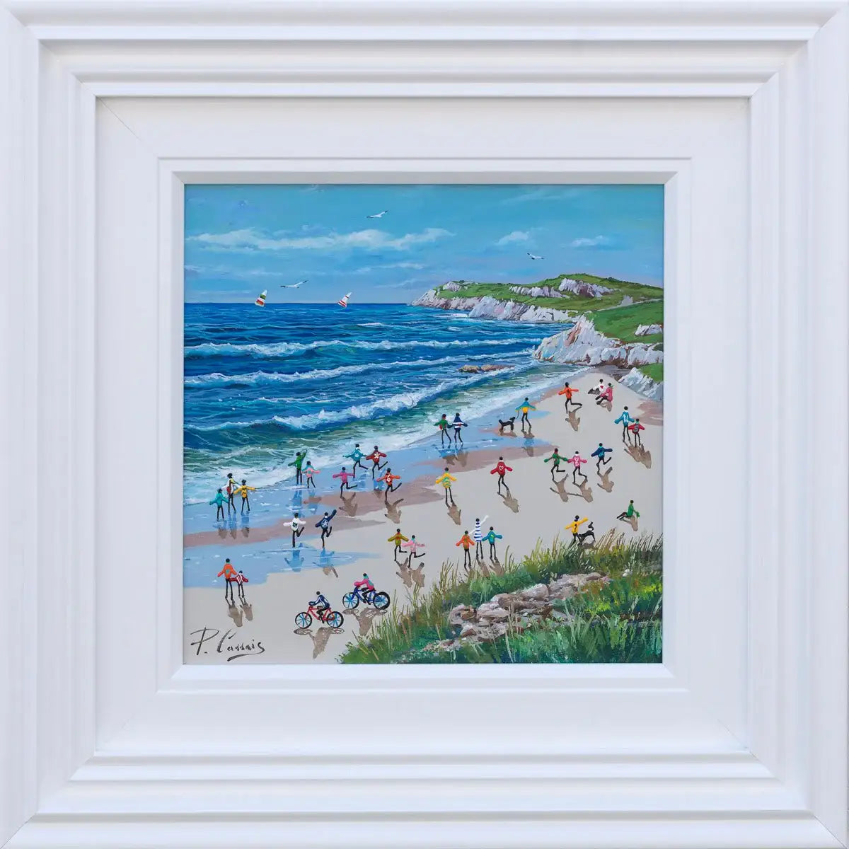 Beach Time Bliss - Original - SOLD by artist Paola Cassais - Wyecliffe Galleries