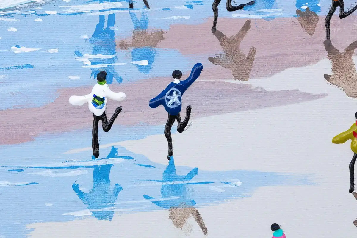 Beach Time Bliss - Original - SOLD by artist Paola Cassais - Wyecliffe Galleries