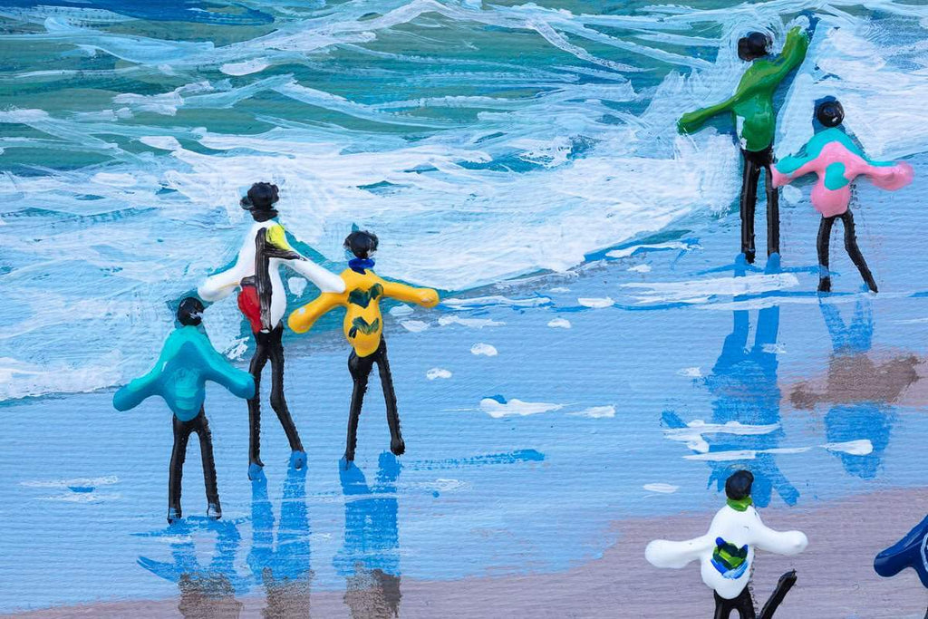 Beach Time Bliss - Original - SOLD by artist Paola Cassais - Wyecliffe Galleries