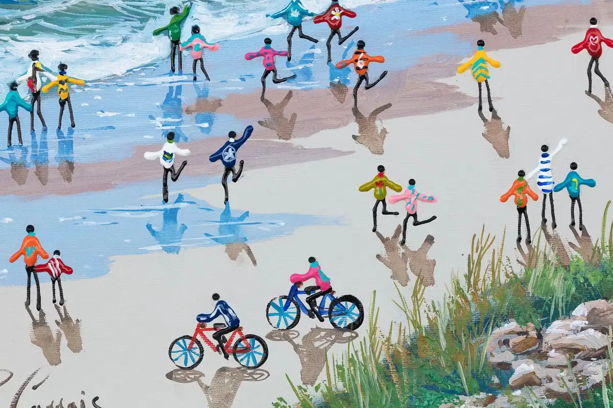 Beach Time Bliss - Original - SOLD by artist Paola Cassais - Wyecliffe Galleries