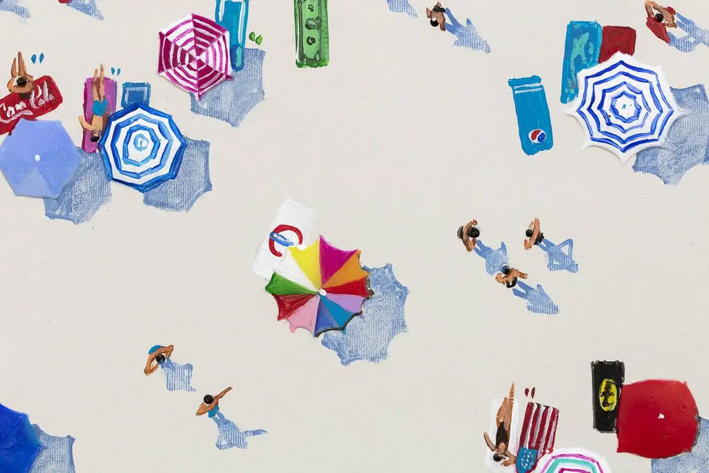 Beachfront Fun - Original - SOLD by artist Paola Cassais - Wyecliffe Galleries