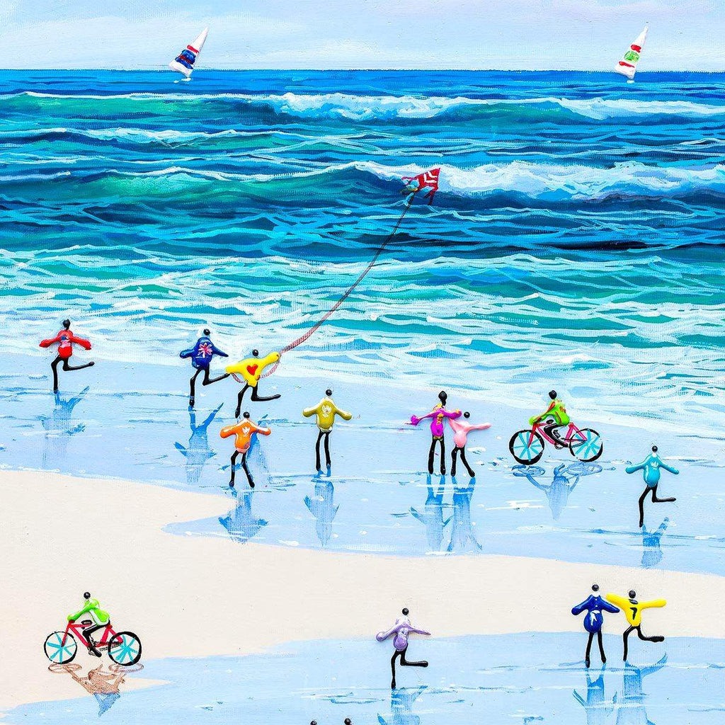 Boats and Balloons - Original - SOLD by artist Paola Cassais - Wyecliffe Galleries