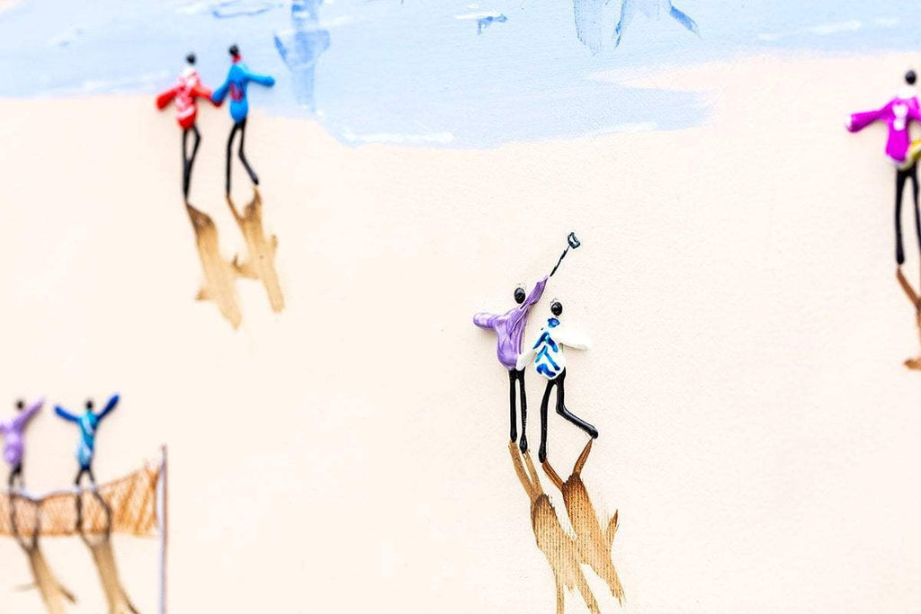 Boats and Balloons - Original - SOLD by artist Paola Cassais - Wyecliffe Galleries