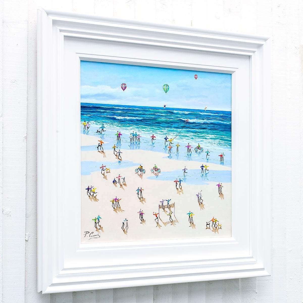 Boats and Balloons - Original - SOLD by artist Paola Cassais - Wyecliffe Galleries