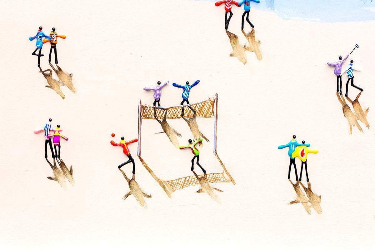 Boats and Balloons - Original - SOLD by artist Paola Cassais - Wyecliffe Galleries