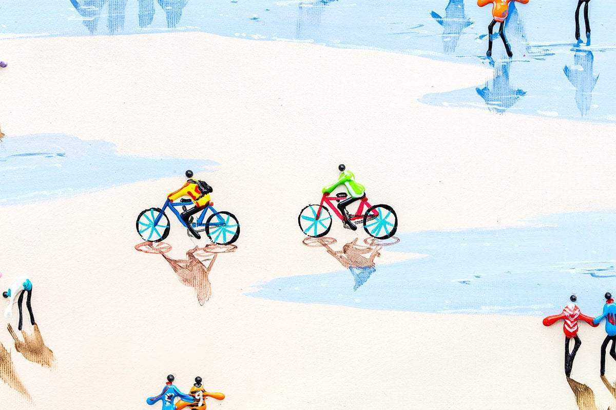 Boats and Balloons - Original - SOLD by artist Paola Cassais - Wyecliffe Galleries