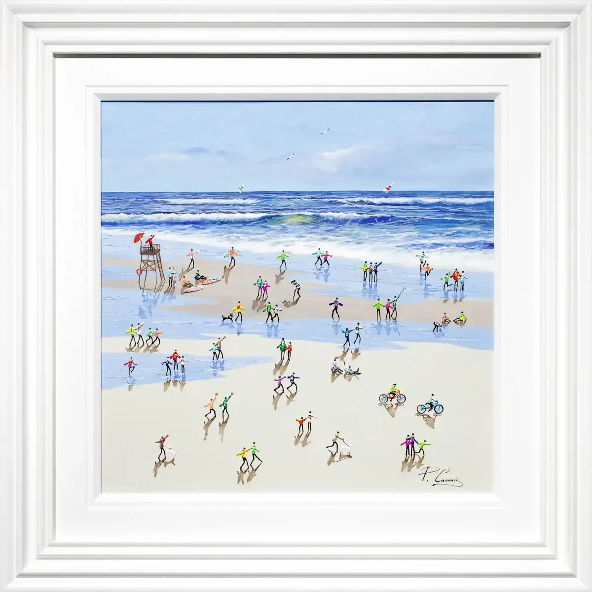 Dancing in the Puddles - Original - SOLD by artist Paola Cassais - Wyecliffe Galleries