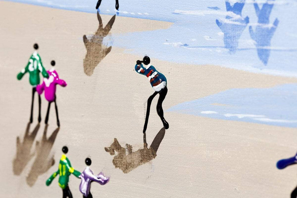 Dancing in the Puddles - Original - SOLD by artist Paola Cassais - Wyecliffe Galleries