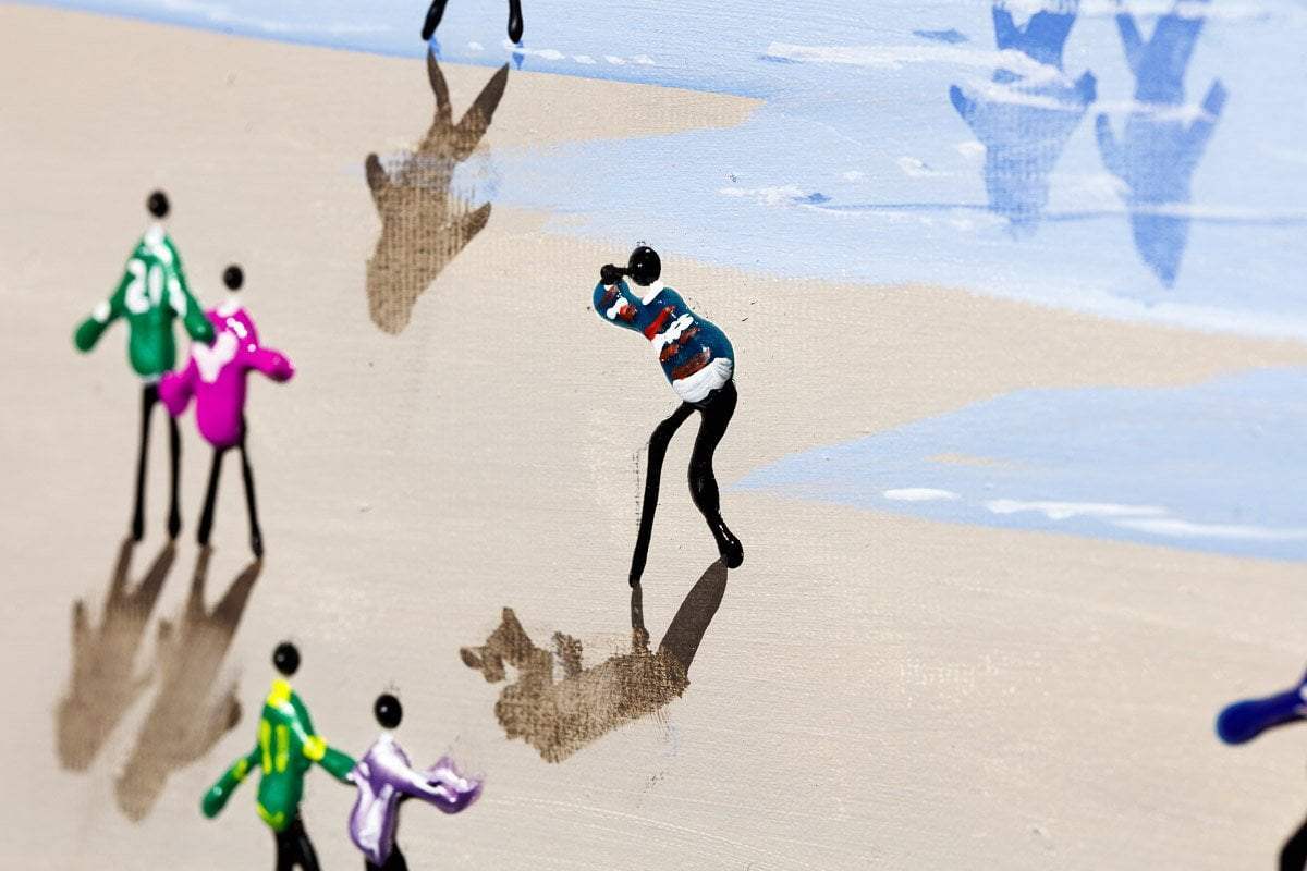 Dancing in the Puddles - Original - SOLD by artist Paola Cassais - Wyecliffe Galleries