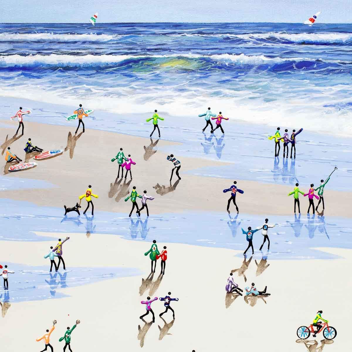 Dancing in the Puddles - Original - SOLD by artist Paola Cassais - Wyecliffe Galleries