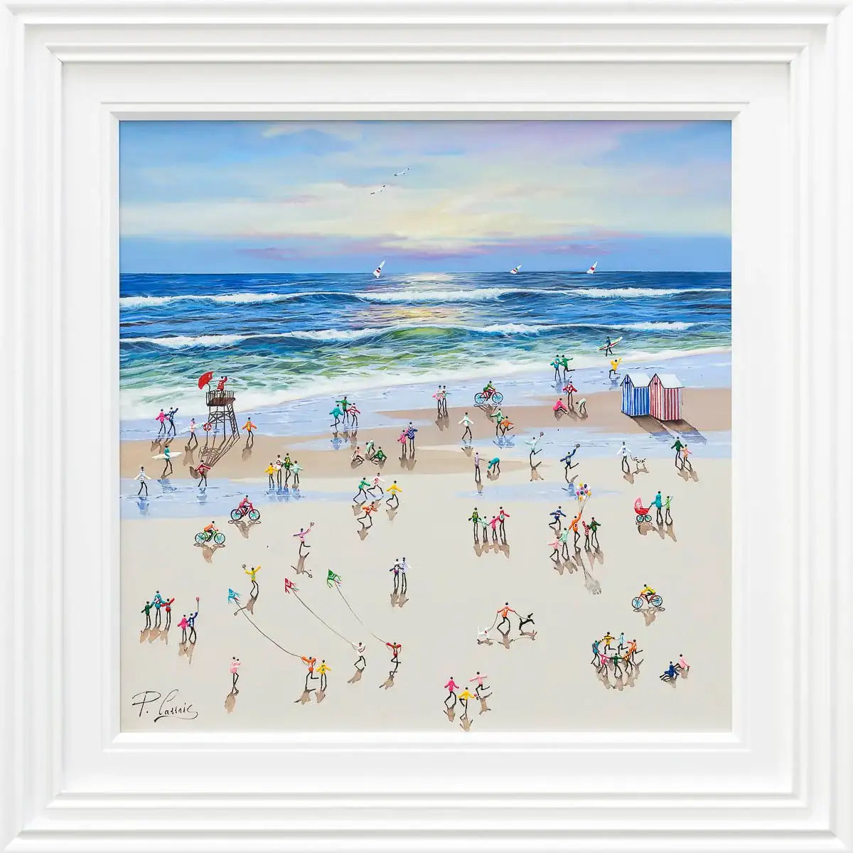 Fun by the Sea - Original - SOLD by artist Paola Cassais - Wyecliffe Galleries